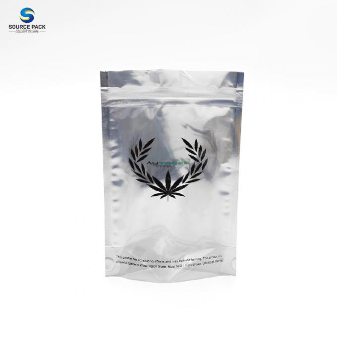 Customize Irregular Shape Tobacco Pouch Childproof Zipper Mylar Bag